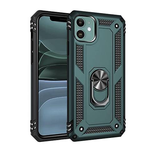 iPhone 11 K�l�f Sofya Y�z�kl� Silikon Kapak - Ye�il