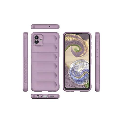 Galaxy A04E K�l�f Optimum Silikon - Mor