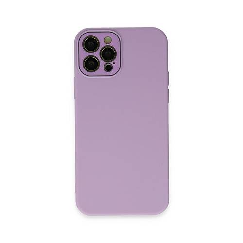 iPhone 12 Pro K�l�f Lansman Glass Kapak - Lila