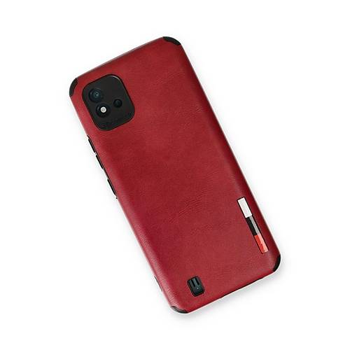 Realme C11 2021 K�l�f Loop Deri Silikon - K�rm�z�