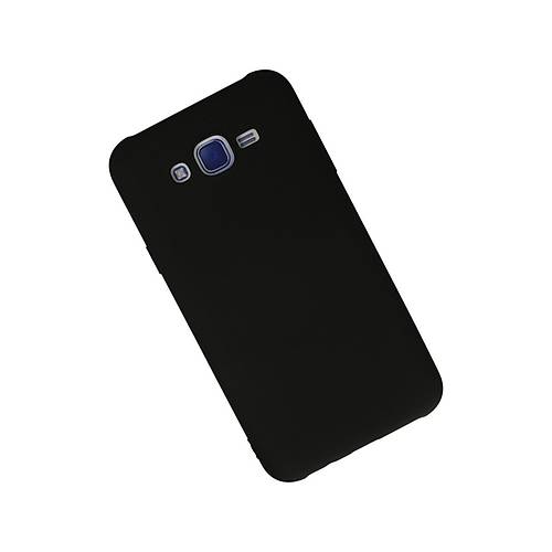 Galaxy J7 K�l�f Nano i�i Kadife Silikon - Siyah