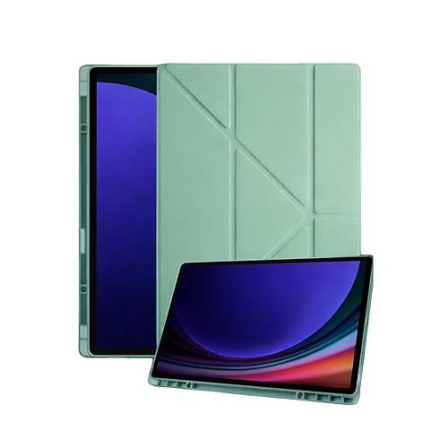 Galaxy Tab A11 Kalemlikli Mars Tablet K�l�f� - A��k Ye�il