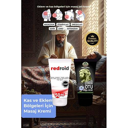 Redroid Etkili Rahatlat�c� Bak�m Kremi 50 ml+�bn-i Sina ��rek Otu Kremi 50 ml