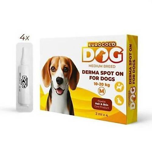 Dog Deri Bak�m Damlas� 10-20 Kg 4x2 Ml