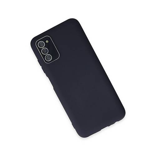 Galaxy A03S K�l�f Lansman Glass Kapak - Lacivert