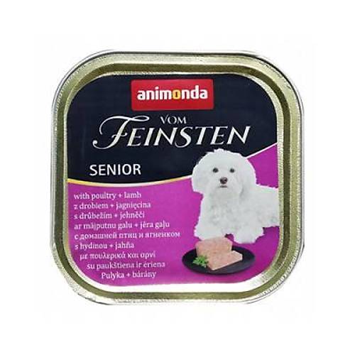 Vom Feinsten Senior K�mes Hayvanl� ve Kuzulu Ya�l� K�pek Konservesi 150 Gr