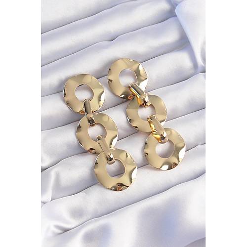 Pirin� Gold Renk Oval Ayna Model Sallant�l� K�pe