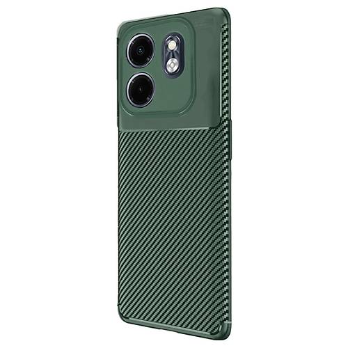 Smart 9 K�l�f Auto Focus Karbon Kapak - Koyu Ye�il