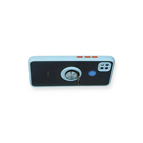 Redmi 9C K�l�f Montreal Y�z�kl� Silikon Kapak - Buz Mavi