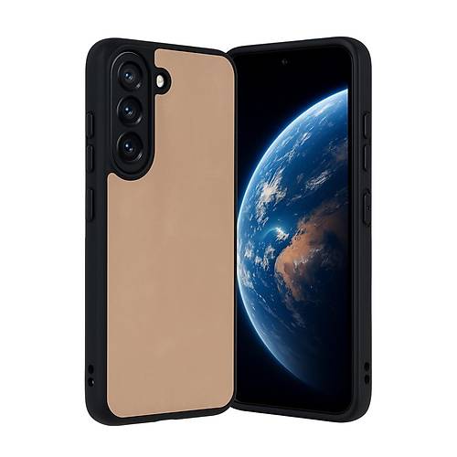 Galaxy A36 K�l�f Aras Deri Kapak - Pudra