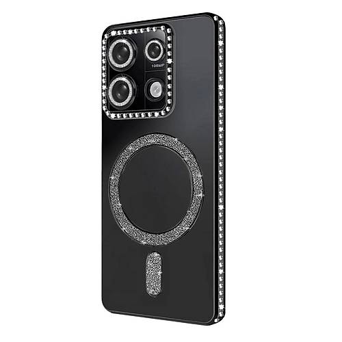 Redmi 13C Joke Simli Magneticsafe K�l�f - Siyah
