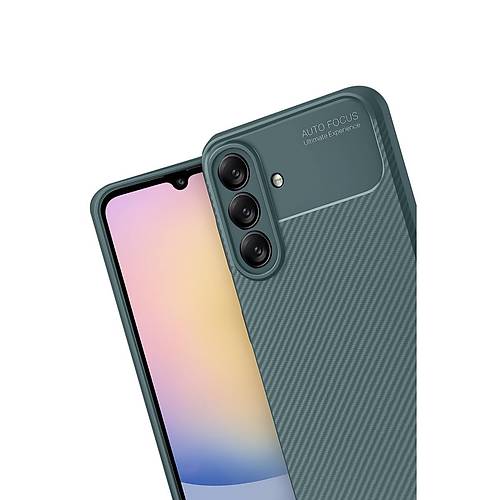 Galaxy A17 5G Auto Focus Karbon Kapak - Koyu Ye�il