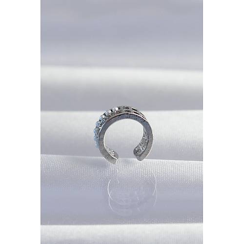 Pirin� G�m�� Renk �ncili Baget Ta�l� Earcuff K�pe