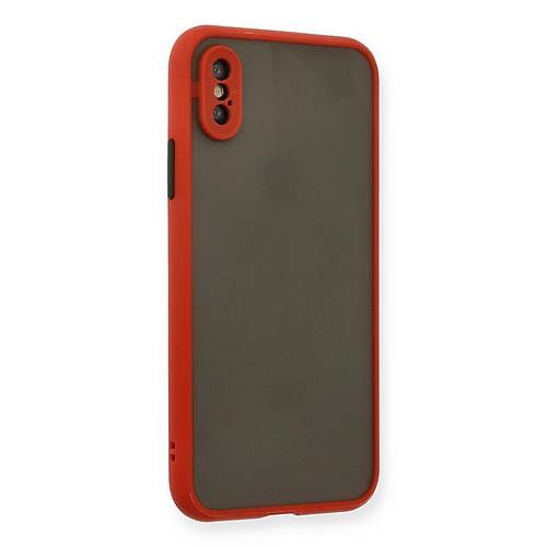iPhone X K�l�f Montreal Silikon Kapak - K�rm�z�