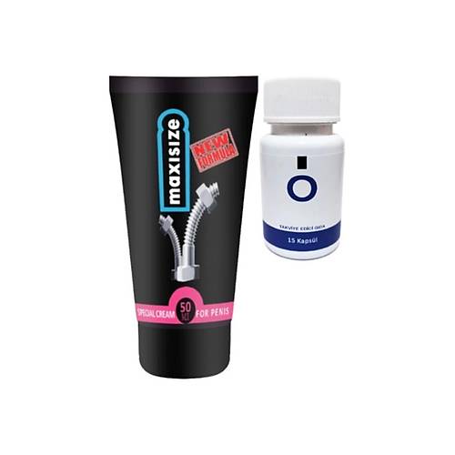 Maxsize Erke�e �zel 50 ml Krem + Yan�nda O Caps 15'li Erke�e