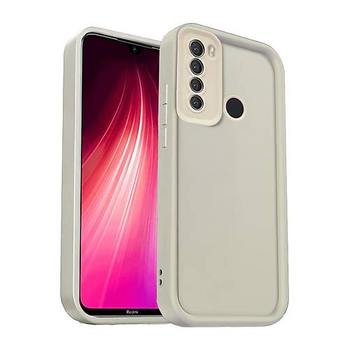 Redmi Note 8 K�l�f Viera Silikon - Krem