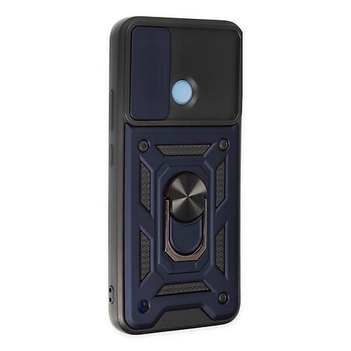Realme C25Y K�l�f Pars Lens Y�z�kl� Silikon - Lacivert