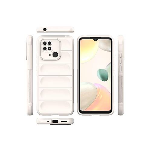Redmi 10C K�l�f Optimum Silikon - Krem