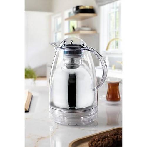 1.5 LT Is� Yal�t�ml� �ay Ve So�uk Su Termosu �effaf (12 Saat S�cak Tutar& ��i Camd�r)