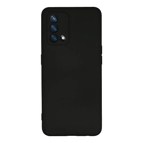 A74 4G K�l�f Nano i�i Kadife Silikon - Siyah