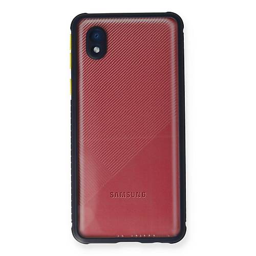 Galaxy A01 Core K�l�f Miami �effaf Silikon - Lacivert