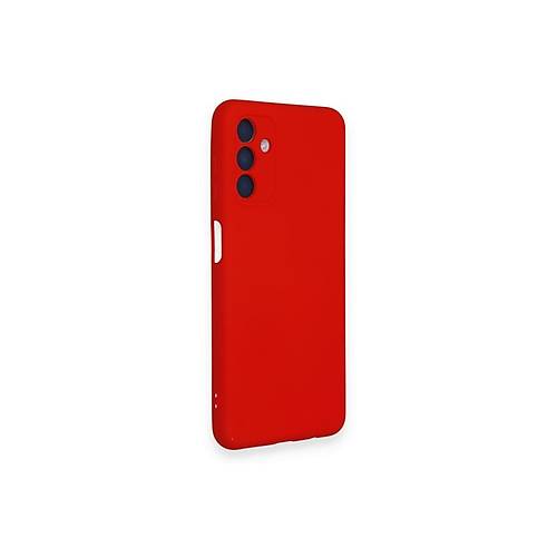 Galaxy A14 4G K�l�f Nano i�i Kadife Silikon - K�rm�z�