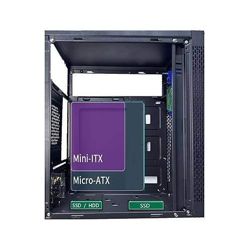 AZTECH AZTB02600 TITAN 600W�S�YAH USB 2.0 M�CRO ATX KASA