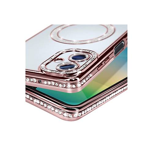 Galaxy A06 Joke Simli Magneticsafe K�l�f - Pembe