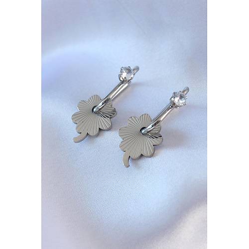 316L �elik G�m�� Renk Zirkon Ta�l� Kad�n G��men K�pesi