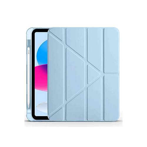 iPad 2022 10.9 (10.nesil) K�l�f Kalemlikli Mars Tablet K�l�f� - Mavi