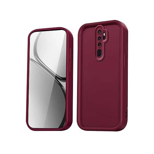Redmi Note 8 Pro K�l�f Viera Silikon - Bordo
