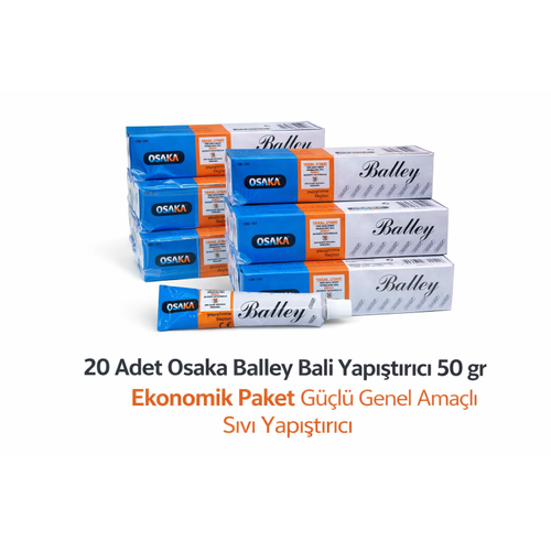Osaka Balley Bali Yap��t�r�c� 50 Gr x 20 Adet Ekonomik Paket G��l� Genel Ama�l� S�v� Yap��t�r�c�
