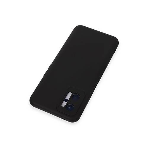 Realme 9i 4G K�l�f Nano i�i Kadife Silikon - Siyah