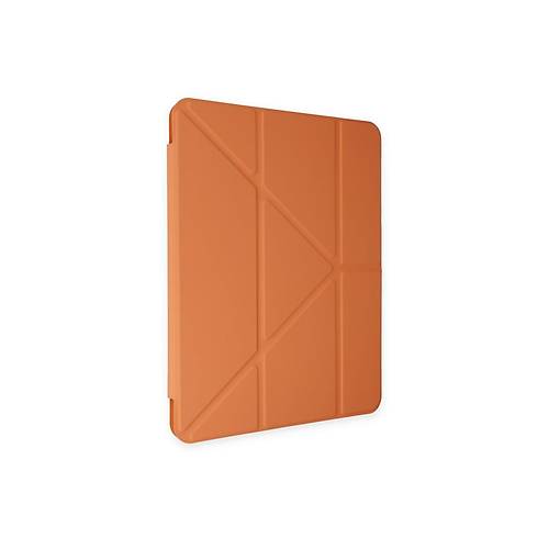 iPad 9.7 (2018) K�l�f Kalemlikli Mars Tablet K�l�f� - Turuncu