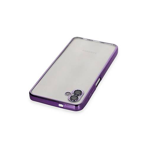 Galaxy A04 K�l�f Razer Lensli Silikon - Mor