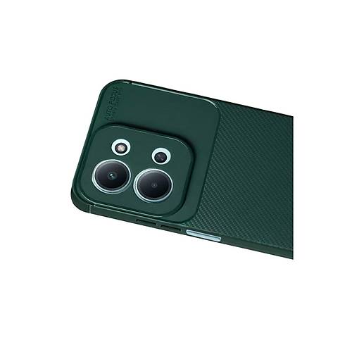 Redmi 15C 5G Auto Focus Karbon Kapak - Koyu Ye�il
