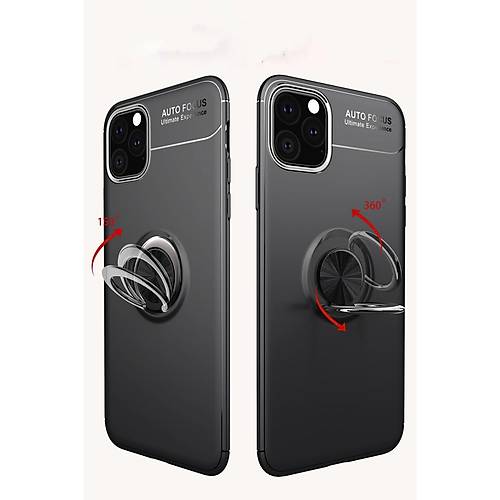 iPhone 11 Pro K�l�f Range Y�z�kl� Silikon - Siyah