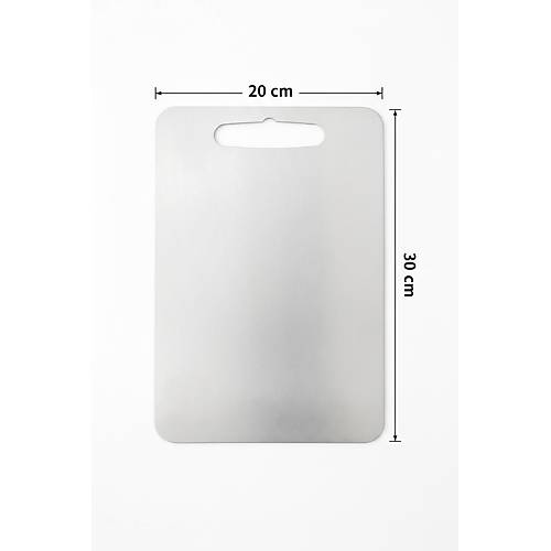 Antibakteriyel K�f �nleyici Paslanmaz �elik Kesme Mat� 20x30 cm