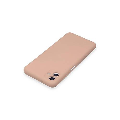 Galaxy A04E K�l�f Nano i�i Kadife Silikon - Pudra