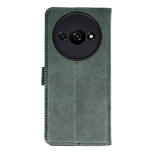 Redmi A3 4G K�l�f Trend S Plus Kapakl� K�l�f - Ye�il