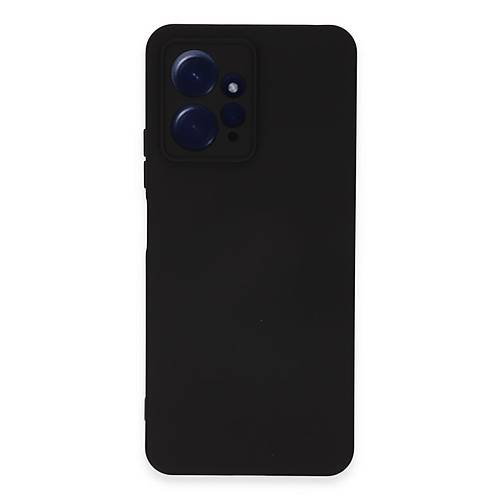 Redmi Note 12 4G K�l�f Nano i�i Kadife Silikon - Siyah