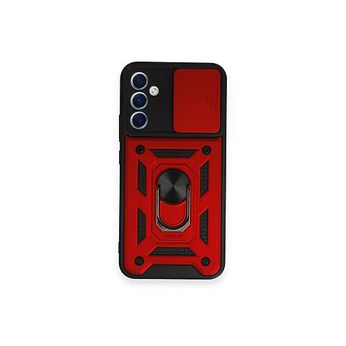 Galaxy A54 5G K�l�f Pars Lens Y�z�kl� Silikon - K�rm�z�