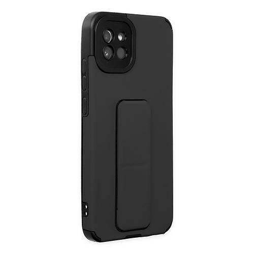 Galaxy A03 K�l�f Mega Standl� Silikon - Siyah