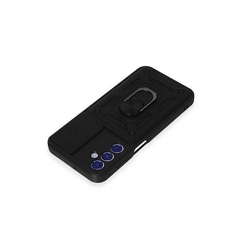 Galaxy M34 5G K�l�f Pars Lens Y�z�kl� Silikon - Siyah