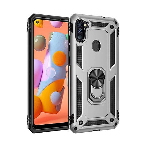 Galaxy A11 K�l�f Sofya Y�z�kl� Silikon Kapak - G�m��