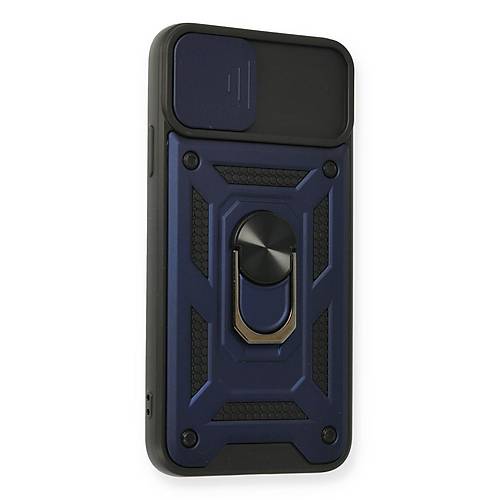 iPhone 11 Pro K�l�f Pars Lens Y�z�kl� Silikon - Lacivert