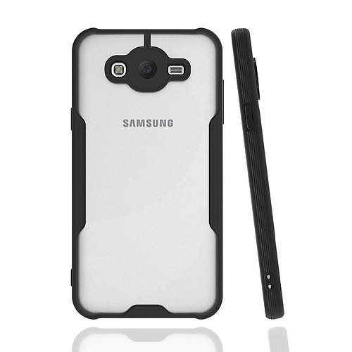 Galaxy J7 K�l�f Platin Silikon - Siyah