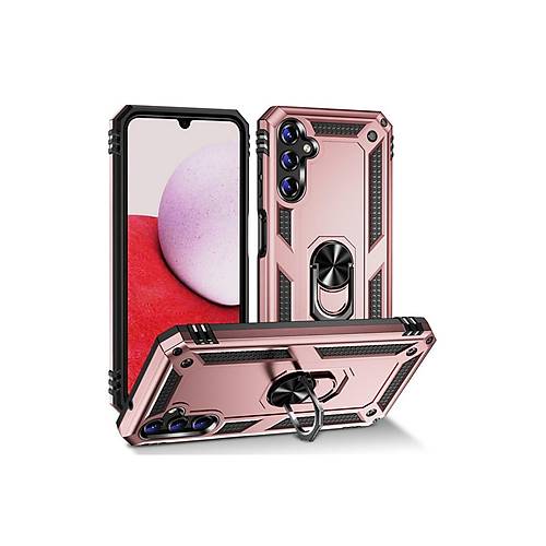 Galaxy A04S K�l�f Sofya Y�z�kl� Silikon Kapak - Rose