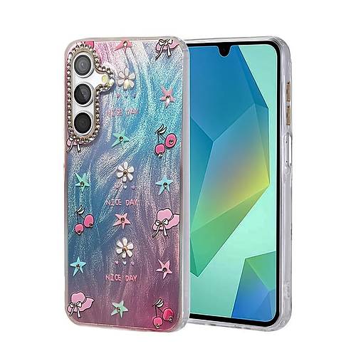 Galaxy S24 FE K�l�f Blade Aynal� Desenli Kapak - Desen 4