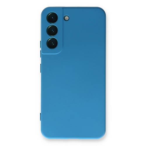 Galaxy S23 Plus K�l�f Nano i�i Kadife Silikon - Mavi